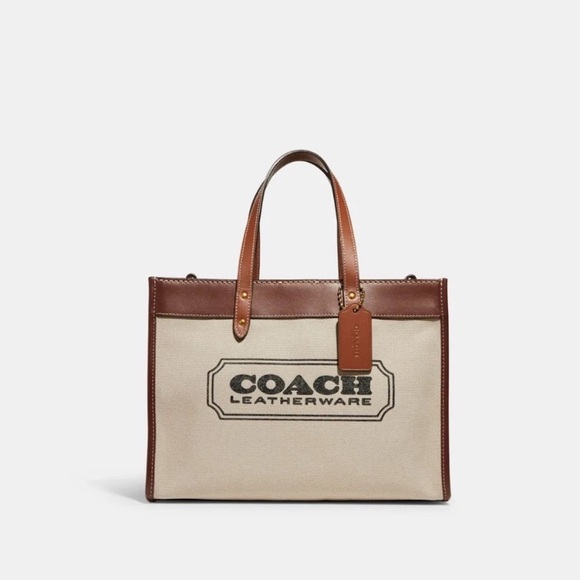 Coach Field Tote 30 With Coach Badge - Picture 3 of 9